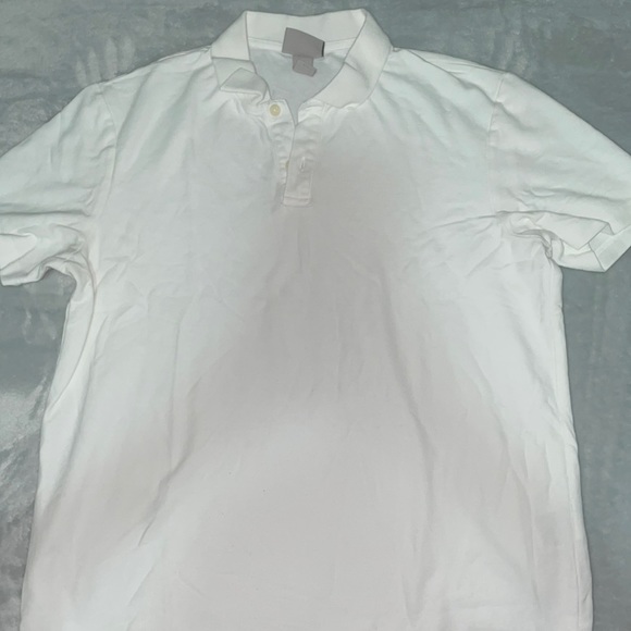 Plain White Collared Shirt - Picture 1 of 3